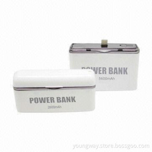 Portable External Battery Backup Charger for iPhone 5S, with LED Indicator for Battery Power Level